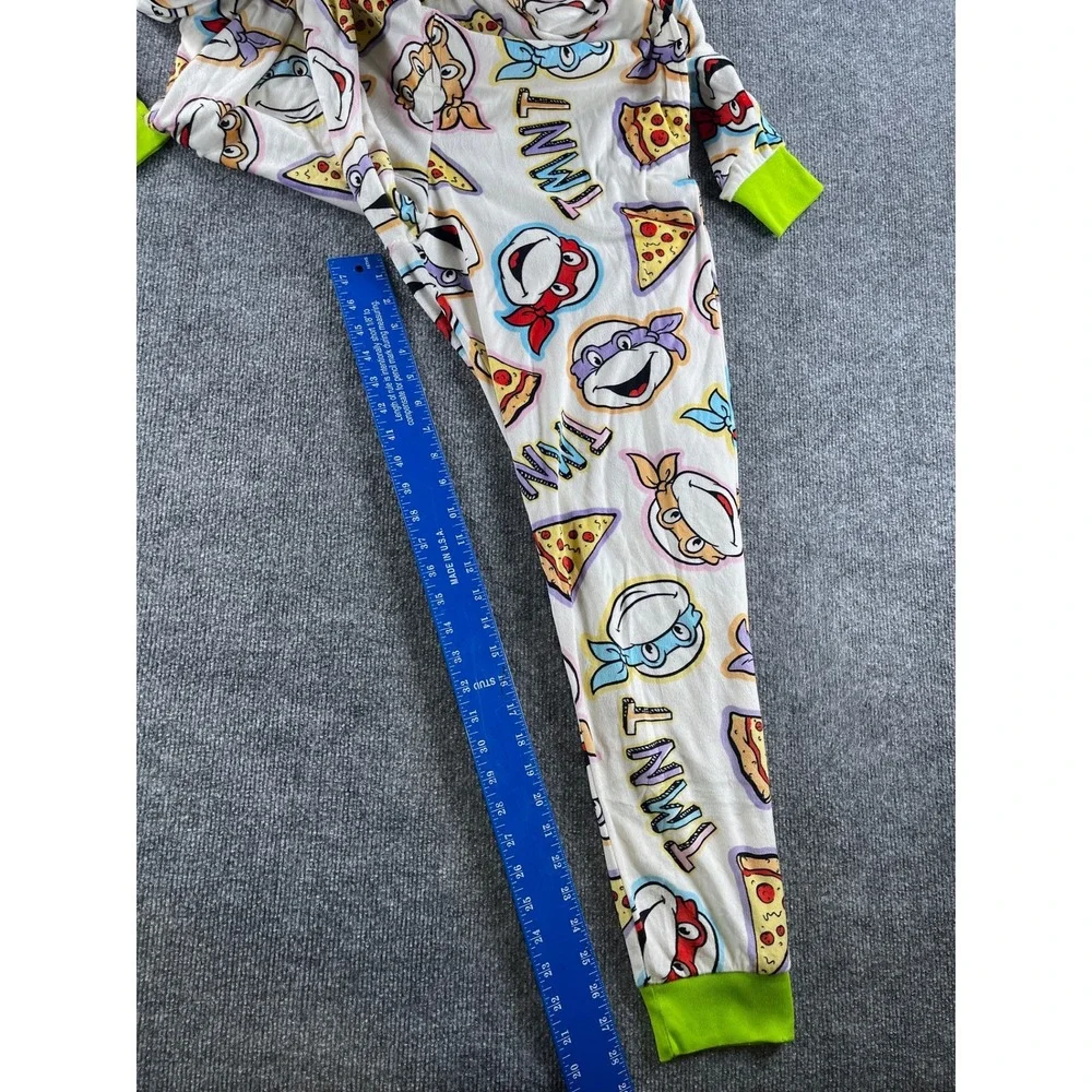 Nickelodeon TMNT Teenage Mutant Ninja Turtles Hooded Union Suit Small 4-6 Pizza